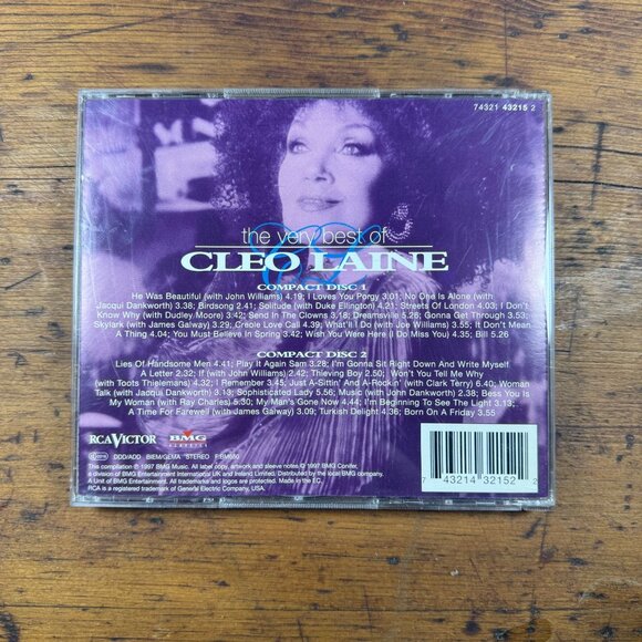 The Very Best Of Cleo Laine 2-Disc Classic Jazz Vocal Compilation TESTED - Picture 2 of 2